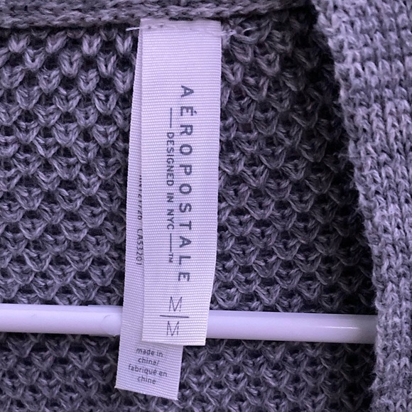 Aeropostale Gray Open Knit Cardigan - Picture 4 of 4